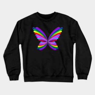 Butterfly Psychedelic Rainbow Crewneck Sweatshirt